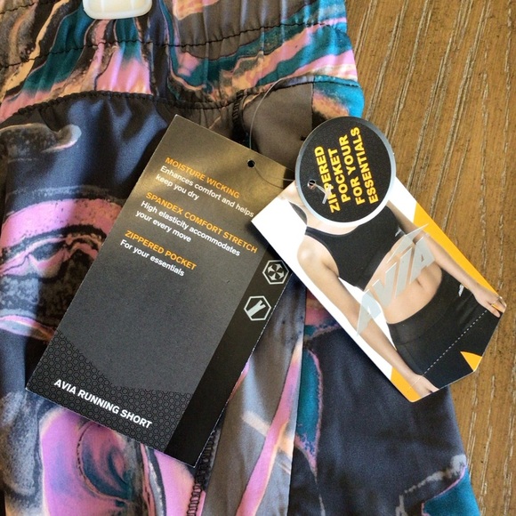 Avia Women's Plus Size Marbled Running Short With Built-in Bike Liner XXXL-22 - Picture 10 of 11